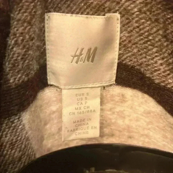 H&M Plaid Shacket-Sz S - Picture 6 of 7